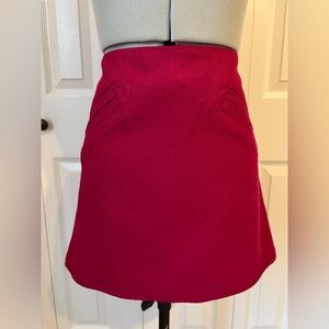Willi Smith Vibrant Fuchsia A-Line Skirt